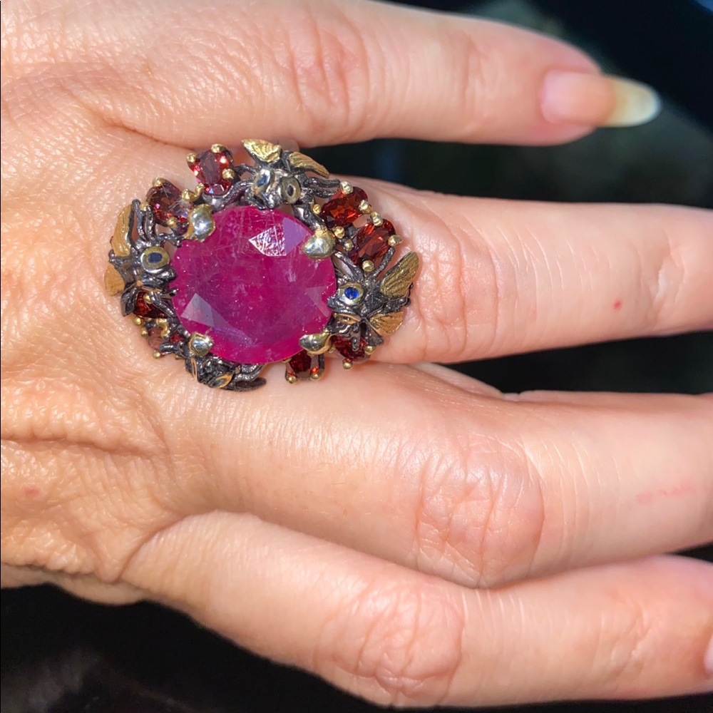 Exquisite Genuine Ruby Ring - image 6